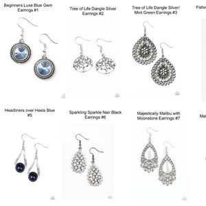 8 Pairs of Silver French Hook Earrings-Paparazzi